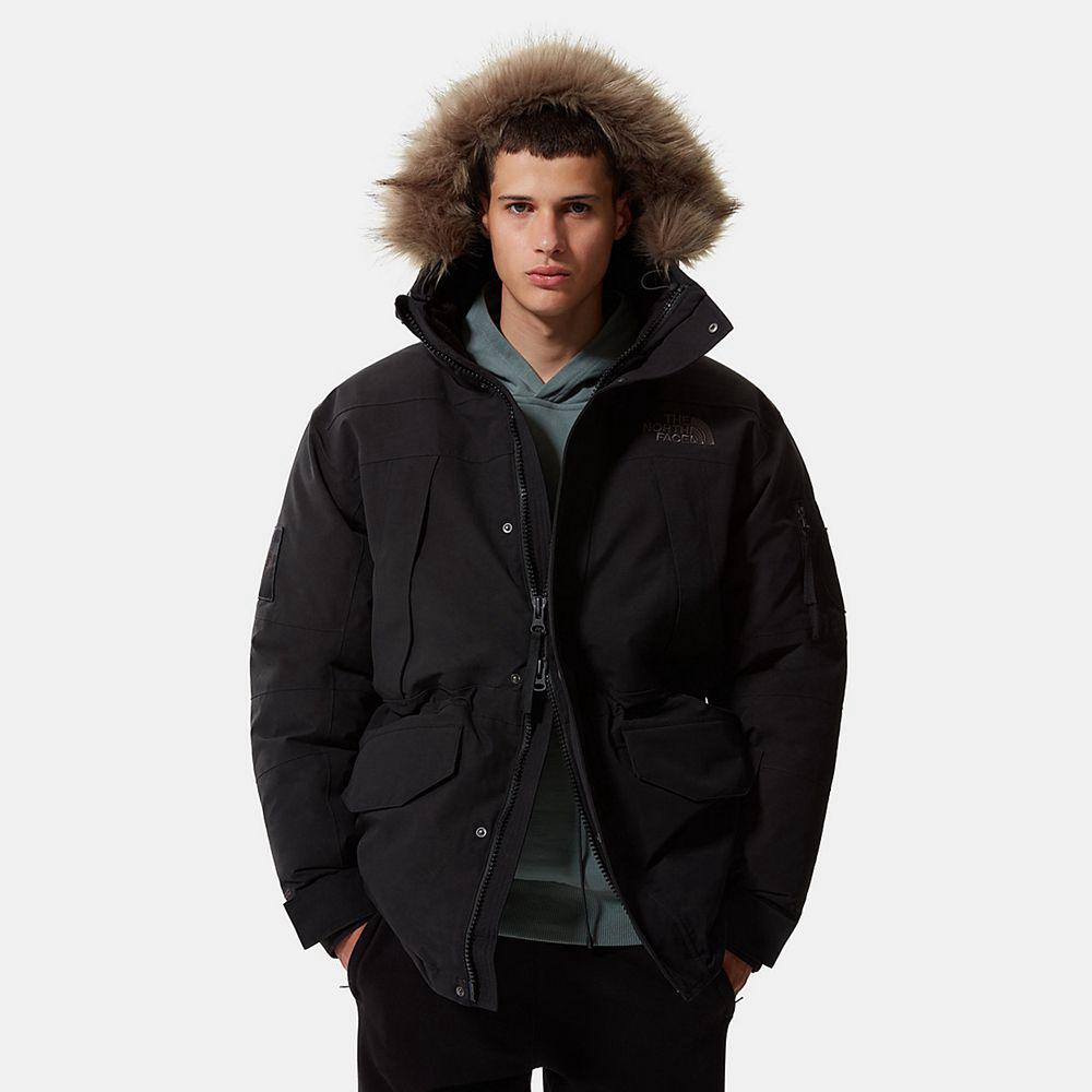 The North Face Expedition Mcmurdo Parka Ανδρικα Αδιάβροχο Μπουφάν - Μαυρα (HSPG81569)